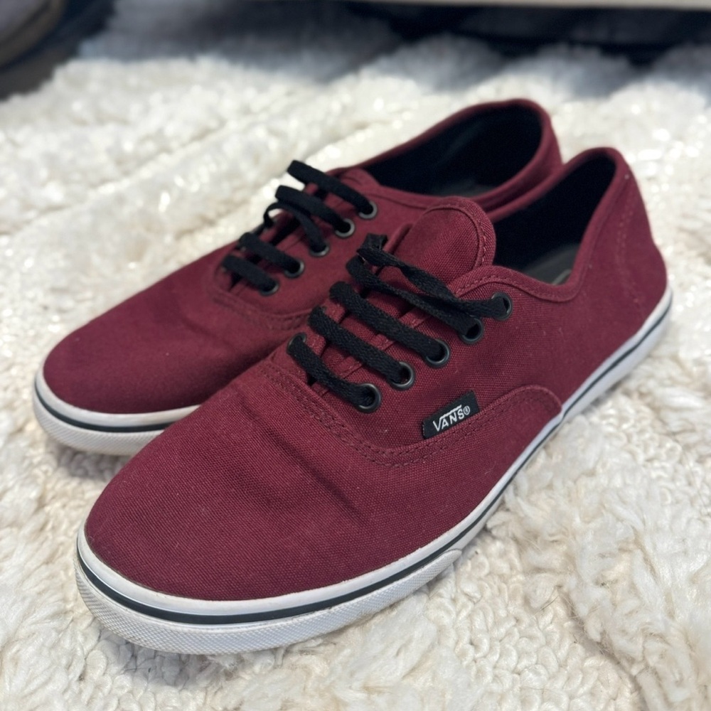Vans Women’s Burgundy Canvas Sneakers